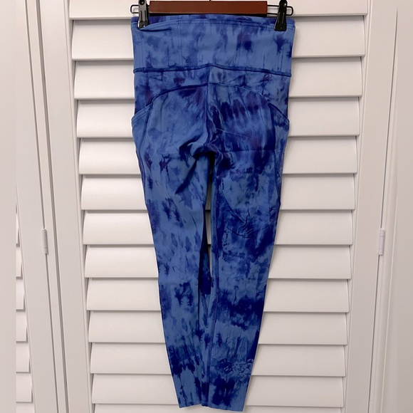LULULEMON Fast and Free (old style) Diamond Dye Leggings with Pockets - Picture 4 of 4